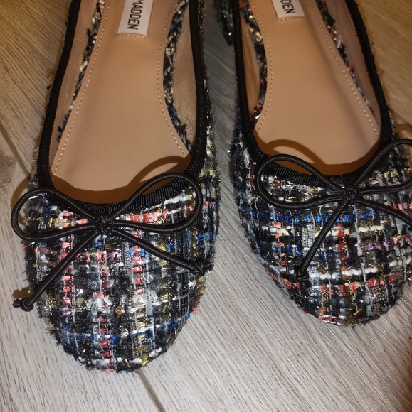 Like New, Steve Madden Cherish Block Heel Ballet Flats Shoe, Size 8 - Picture 6 of 7